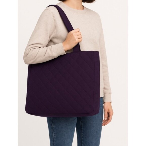 Travelon Shoulder Bag Purse Purple 3 Compartments RDIF Anti-Theft Nylon EUC - Picture 16 of 16